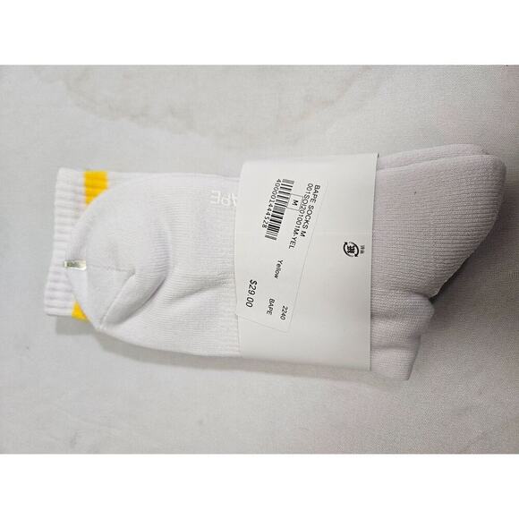 NWT BAPE (A Bathing Ape) Crew Socks Size Medium Unisex Rare - Picture 3 of 6